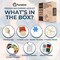 50 Colors Thread, DIY Sock Mending Tool, Complete Mini Loom & Darning Kit with Guide